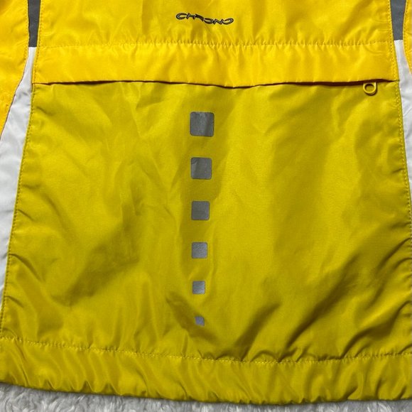 Cannondale Yellow White Cycling Biking Windbreaker Jacket Size Small - Picture 9 of 9
